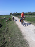 Fraai fietsen in Vietnam